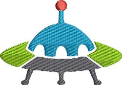 spacecraft beginner-friendly machine embroidery - Spacecraft for kitchen tea towels