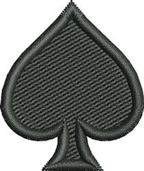 quick stitch spade machine embroidery pattern - Spade perfect for kitchen tea towels