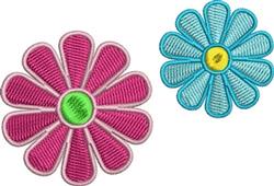 flower detailed machine embroidery - Spring Flowers for decorative pillow covers