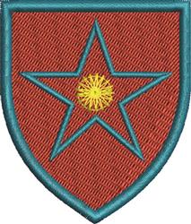 star beginner-friendly machine embroidery - Star Shield perfect for reusable tote bags