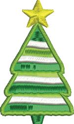 Star Tree - 4x4 tree beginner-friendly embroidery design for decorative pillow covers