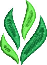Stylized leaves in vibrant greens with flowing shapes and detailed textures. Ideal for modern botanical decor.