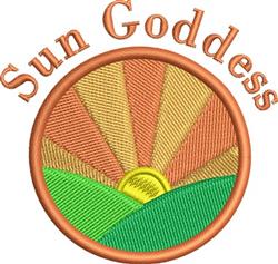 detailed sunflower machine embroidery pattern - Sun Goddess for decorative pillow covers