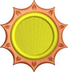 beginner-friendly summer sunburst machine embroidery pattern - Sunburst for Swimwear