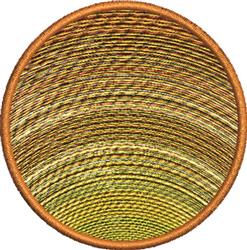 sunflower beginner-friendly machine embroidery - Sunset Circle for kitchen tea towels