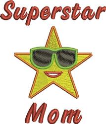 mom detailed machine digital embroidery - Superstar Mom perfect for Event Banners