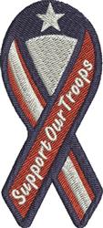 star detailed machine embroidery - Support Our Troops for patchwork quilt blocks