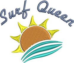 sunflower beginner-friendly machine embroidery - Surf Queen for decorative pillow covers