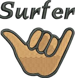 beginner-friendly summer surfer machine embroidery pattern - Surfer for Swimwear