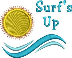 Surfs Up - 4x4 sunflower beginner-friendly embroidery design for Beach Towels