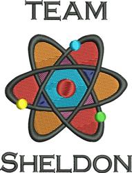 Team Sheldon - 4x4 sheldon detailed embroidery design for Kids T-shirts