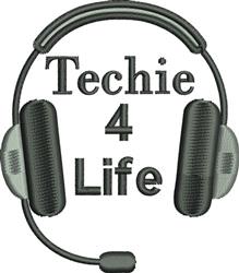 Techie 4 Life - 4x4 life beginner-friendly embroidery design for Work uniforms