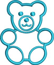 bear quick stitch machine embroidery - Teddy Bear perfect for patchwork quilt blocks