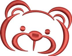 Teddy Bear - 4x4 bear quick stitch embroidery design for decorative pillow covers