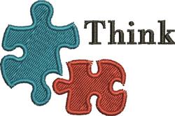 Think - 4x4 think beginner-friendly embroidery design for decorative pillow covers