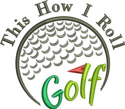 detailed roll machine embroidery pattern - This How I Roll for decorative pillow covers