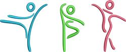 quick stitch dancer machine embroidery pattern - Three Dancers perfect for T-Shirts