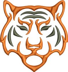 beginner-friendly tiger machine embroidery pattern - Tiger Head perfect for Hoodies