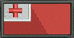 Tonga Flag - 4x4 flag beginner-friendly machine embroidery design for Country Flags