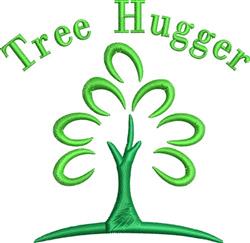 Tree Hugger - 4x4 tree beginner-friendly embroidery design for reusable tote bags