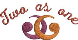 Two As One - 4x4 one beginner-friendly machine embroidery design for reusable tote bags