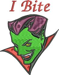 Cartoon vampire character with a green face, purple hair, and red cape, perfect for Halloween decor.
