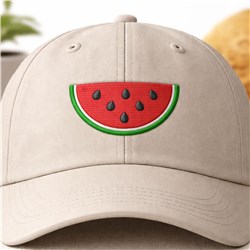 quick stitch slice machine embroidery pattern - Watermelon Slice for decorative pillow covers