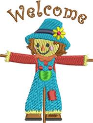 detailed autumn welcome machine embroidery pattern - Welcome perfect for kitchen aprons