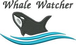 beginner-friendly heart machine embroidery pattern - Whale Watcher for Beach Towels