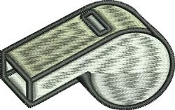 Whistle - 4x4 whistle quick stitch machine embroidery design for Uniform Patches