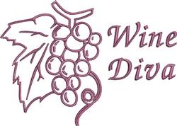 leaf beginner-friendly machine embroidery - Wine Diva perfect for reusable tote bags