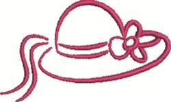quick stitch hat machine embroidery pattern - Womans Hat for decorative pillow covers