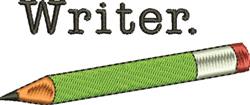 beginner-friendly writer machine embroidery pattern - Writer for kitchen tea towels