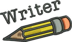 beginner-friendly writer machine embroidery pattern - Writer for reusable tote bags