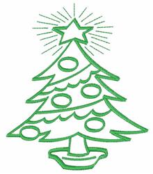 tree beginner-friendly machine embroidery - Xmas Tree for decorative pillow covers