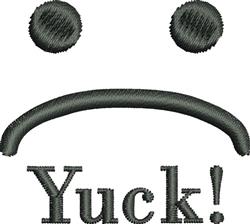 quick stitch face machine embroidery pattern - Yuck Face for decorative pillow covers