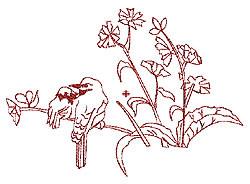 Floral Redwork