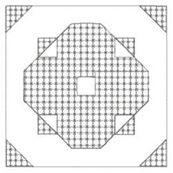 beginner-friendly square machine embroidery pattern - Adorned Square for Urban Apparel