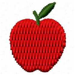 quick stitch leaf machine embroidery pattern - Apple perfect for reusable tote bags