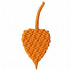 Autumn leaf with textured surface, vibrant orange color, and well-defined shape, perfect for seasonal decor.