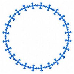 quick stitch circle machine embroidery pattern - Bar Circle for decorative pillow covers