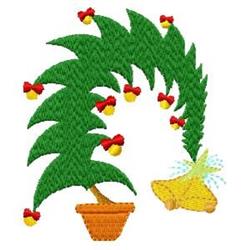 Bell Tree - 4x4 tree detailed machine embroidery design perfect for Beach Bags