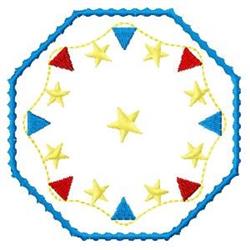 Boating Flags - 4x4 star beginner-friendly embroidery design for Party Banners