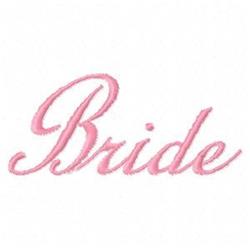 Bride - 4x4 bride quick stitch machine embroidery design for Wedding Invitations