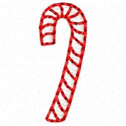 quick stitch christmas cane machine embroidery pattern - Candy Cane for decorative pillow covers