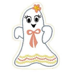 ghost detailed machine digital embroidery - Cute Ghost perfect for Themed items