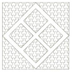 Diamond Square - 5x7 square beginner-friendly machine embroidery design for Bags