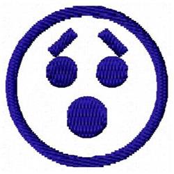 quick stitch emoticon machine embroidery pattern - Dismayed Emoticon for kitchen aprons
