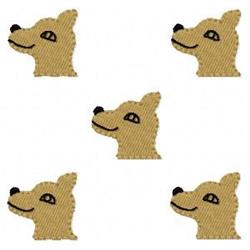 Dog Head Pattern - 4x4 puppy dog beginner-friendly embroidery design for decorative pillow covers