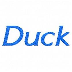 quick stitch bird machine embroidery pattern - Duck perfect for Kids Aprons